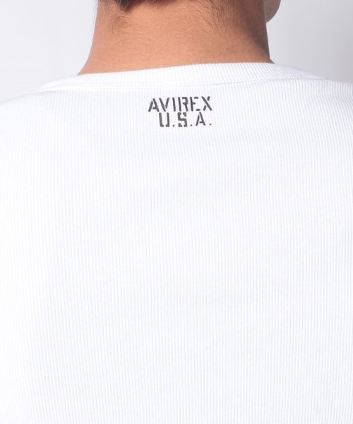 AVIREX(AVIREX)/【AVIREX】アヴィレックス テレコリブ Vネック 半袖 Tシャツ/img07