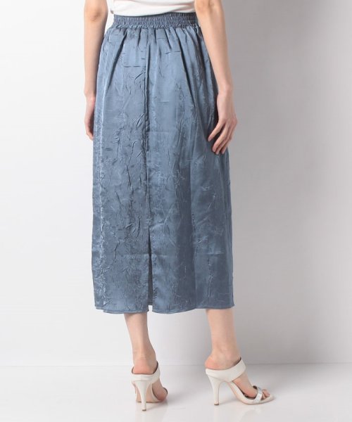 NICE CLAUP OUTLET(ナイスクラップ　アウトレット)/【natural couture】ちょっとモードなワッシャーサテンスカート/img02