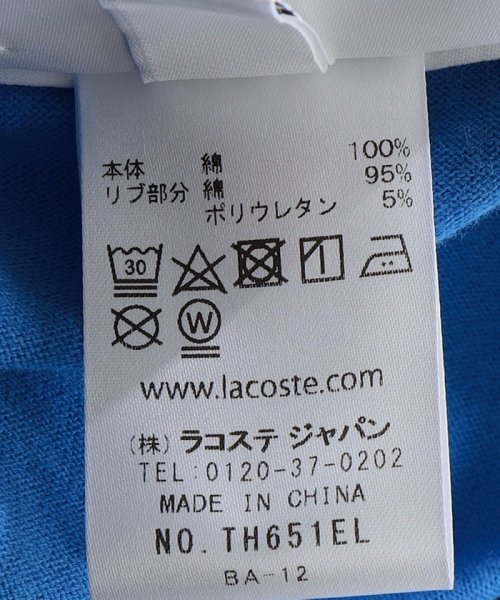 SHIPS MEN(シップス　メン)/LACOSTE: ボディーサイズ ピグメントTシャツ TH651EL/img10
