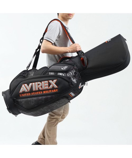 AVIREX GOLF(アヴィレックス ゴルフ)/アヴィレックスゴルフ キャディバッグ AVIREX GOLF ゴルフバッグ カート フード 9型 46インチ対応 5分割 AVXBA1－2BC /img06