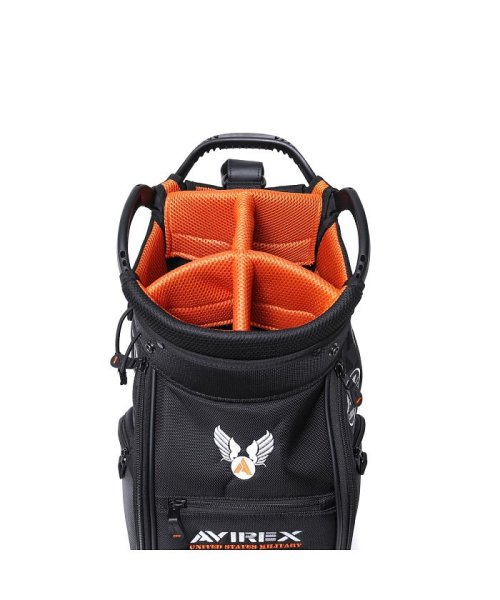 AVIREX GOLF(アヴィレックス ゴルフ)/アヴィレックスゴルフ キャディバッグ AVIREX GOLF ゴルフバッグ カート フード 9型 46インチ対応 5分割 AVXBA1－2BC /img19