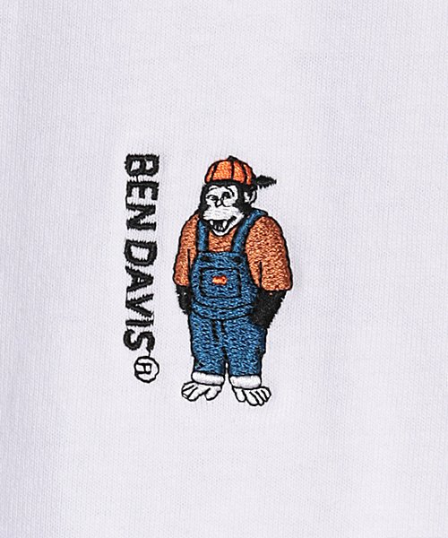 BEN DAVIS(BEN DAVIS)/【BENDAVIS】 ベンデイビス ミニゴリラワンポイント刺繍 ロゴバックプリント半袖Tシャツ/img05