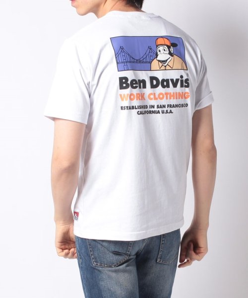 BEN DAVIS(BEN DAVIS)/【BENDAVIS】 ベンデイビス ブリッジ&ゴリラ バックプリント半袖Tシャツ/img13