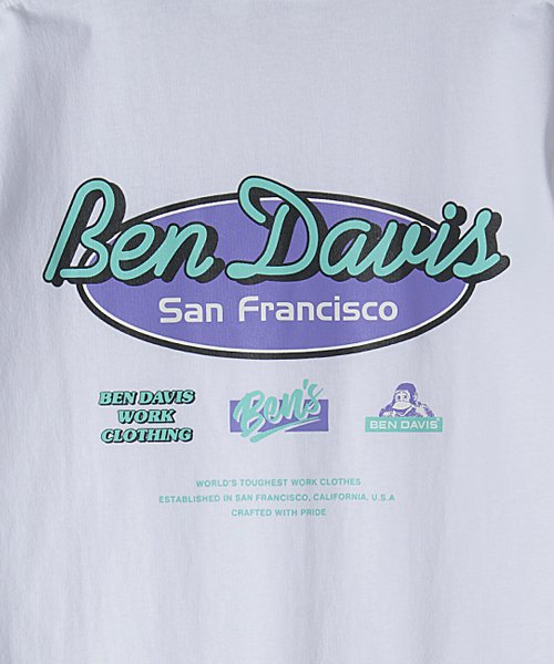 BEN DAVIS(BEN DAVIS)/【BENDAVIS】 ベンデイビス オーバルロゴバックプリント半袖Tシャツ/img07