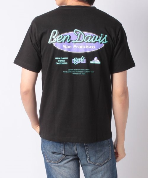 BEN DAVIS(BEN DAVIS)/【BENDAVIS】 ベンデイビス オーバルロゴバックプリント半袖Tシャツ/img14