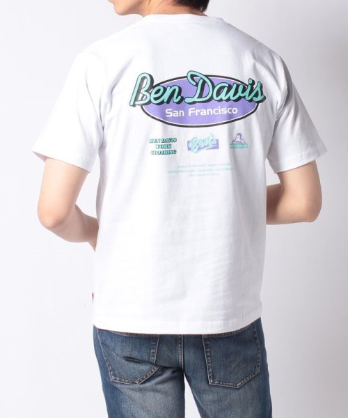 BEN DAVIS(BEN DAVIS)/【BENDAVIS】 ベンデイビス オーバルロゴバックプリント半袖Tシャツ/img15