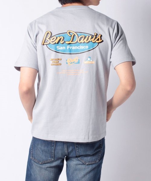 BEN DAVIS(BEN DAVIS)/【BENDAVIS】 ベンデイビス オーバルロゴバックプリント半袖Tシャツ/img16