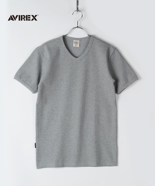 AVIREX(AVIREX)/【AVIREX】アヴィレックス テレコリブ Vネック 半袖 Tシャツ/img01