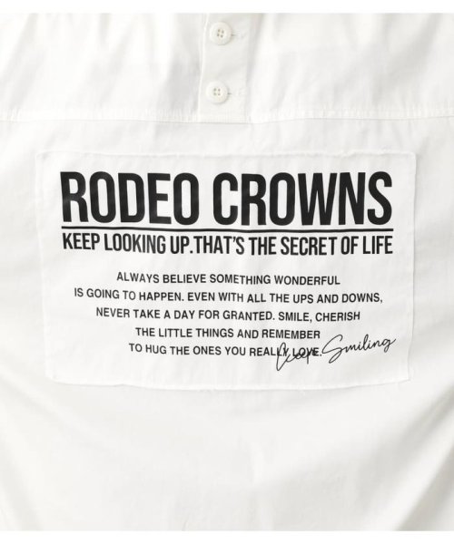 RODEO CROWNS WIDE BOWL(ロデオクラウンズワイドボウル)/バックオープンパッチシャツ/img06