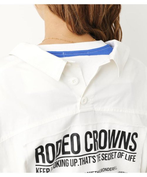 RODEO CROWNS WIDE BOWL(ロデオクラウンズワイドボウル)/バックオープンパッチシャツ/img09