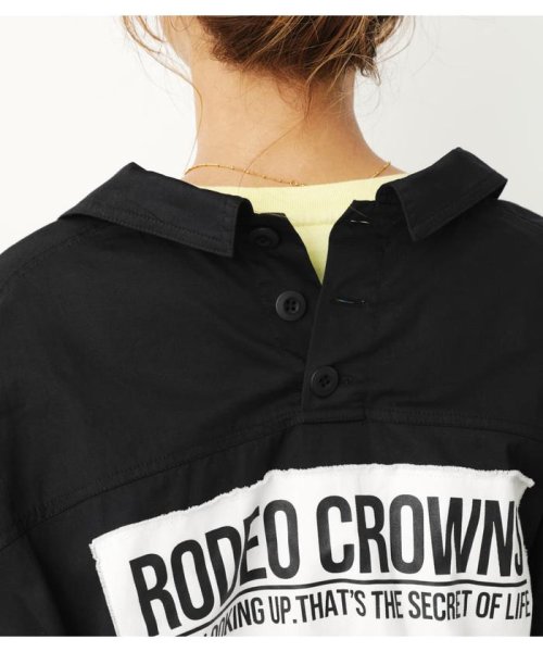 RODEO CROWNS WIDE BOWL(ロデオクラウンズワイドボウル)/バックオープンパッチシャツ/img21