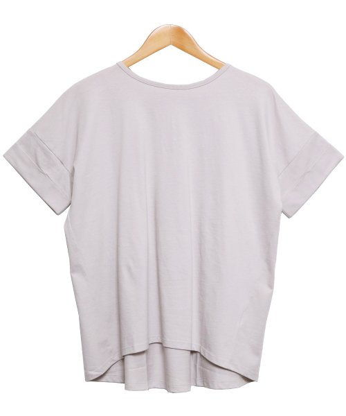 mili an deni(ミリアンデニ)/綿100%バックタックTシャツ レディース トップス 半袖 tシャツ カットソー/img12