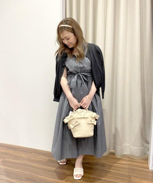 セール ストライプ柄バンドカラーワンピース クチュールブローチ Couture Brooch Magaseek セール ストライプ柄バンドカラーワンピース クチュールブローチ Couture Brooch Magaseek