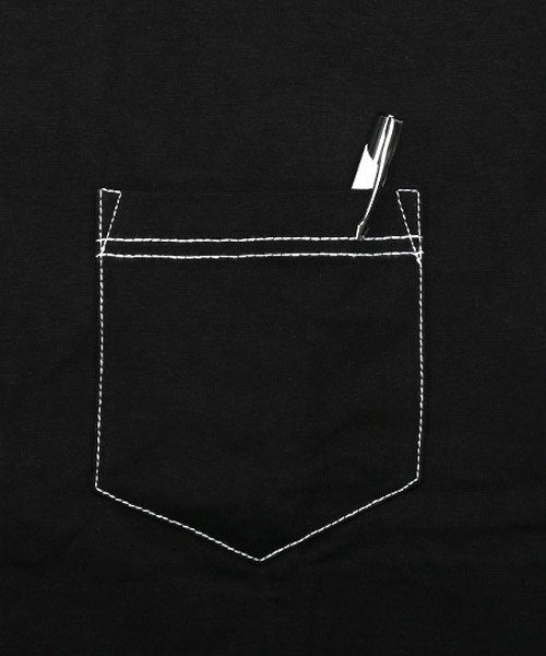 LUXSTYLE(ラグスタイル)/ヘビーウェイトステッチデザインTシャツ/Tシャツ メンズ 半袖 ビッグシルエット ステッチ 胸ポケット/img18