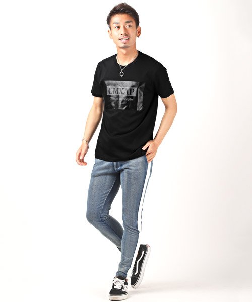 LUXSTYLE(ラグスタイル)/CMXAPボックスロゴTシャツ/Tシャツ メンズ 半袖 ボックスロゴ プリント/img06