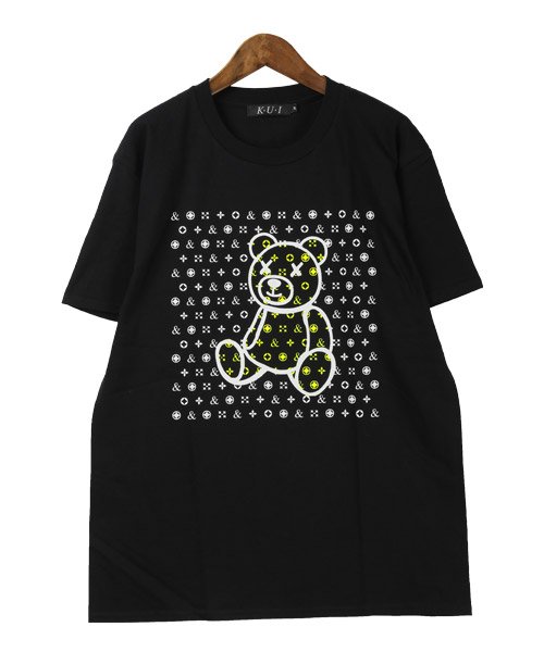 LUXSTYLE(ラグスタイル)/アプリント半袖Tシャツ/Tシャツ メンズ 半袖 ベアー プリント/img08