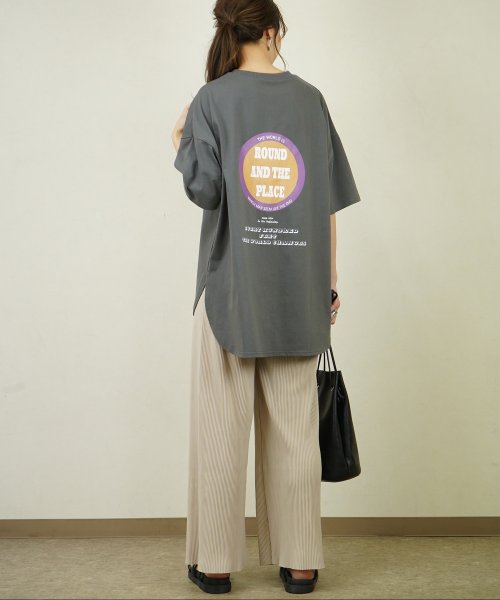 Fizz(フィズ)/【2021新作】サークルロゴプリント裾ラウンド半袖Tシャツ myke SS/img18