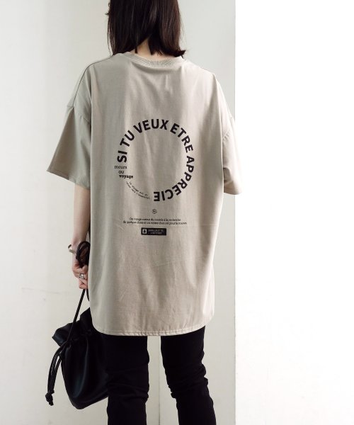 Fizz(フィズ)/【2021新作】バックロゴプリント裾ラウンド半袖Tシャツ myke SS/img10