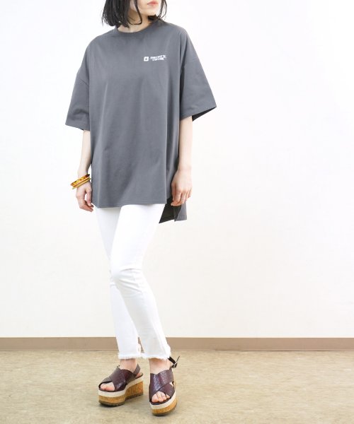 Fizz(フィズ)/【2021新作】バックロゴプリント裾ラウンド半袖Tシャツ myke SS/img14