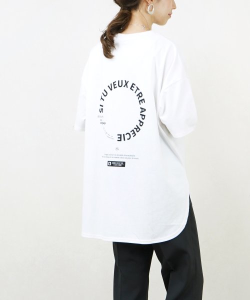 Fizz(フィズ)/【2021新作】バックロゴプリント裾ラウンド半袖Tシャツ myke SS/img18