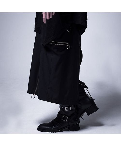 Civarize 2wayスカートzipワイドパンツ ワイドパンツ V系 ヴィジュアル系 ビジュアル系 モード系 メンズ ファッション スカート ハカマパンツ シヴァーライズ Civarize Magaseek