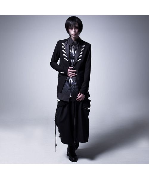 Civarize 2wayスカートzipワイドパンツ ワイドパンツ V系 ヴィジュアル系 ビジュアル系 モード系 メンズ ファッション スカート ハカマパンツ シヴァーライズ Civarize Magaseek