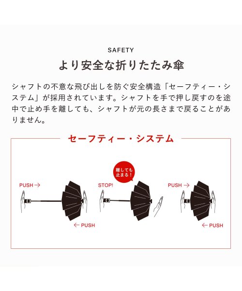 Knirps(クニルプス)/クニルプス Knirps 折りたたみ傘 折り畳み傘 軽量 コンパクト メンズ レディース 雨傘 53cm 6本骨 ワンタッチ 自動開閉 かさ ストライプ TS./img06