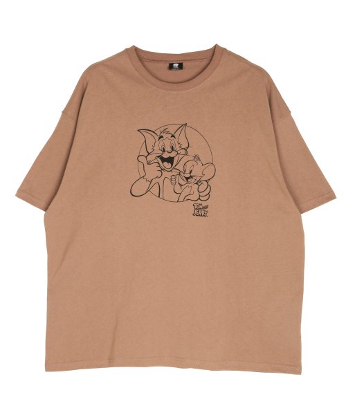 トムとジェリーbigtシャツ Tシャツ メンズ おしゃれ ティーシャツ 半袖 カットソー トップス クルーネック ビッグシルエット ジギーズショップ Jiggys Shop Magaseek