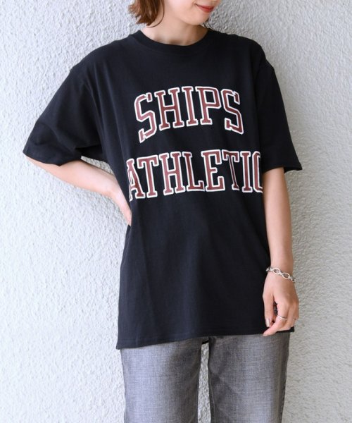 SHIPS MEN(シップス　メン)/【WEB限定/SHIPS別注】RUSSELL ATHLETIC: ビッグ ロゴ プリント Tシャツ/img09