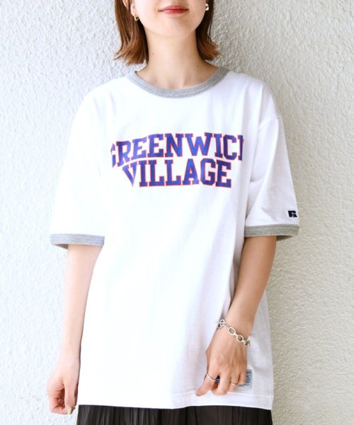 SHIPS MEN(シップス　メン)/【WEB限定/SHIPS別注】RUSSELL ATHLETIC: カレッジ プリント リンガー Tシャツ/img10