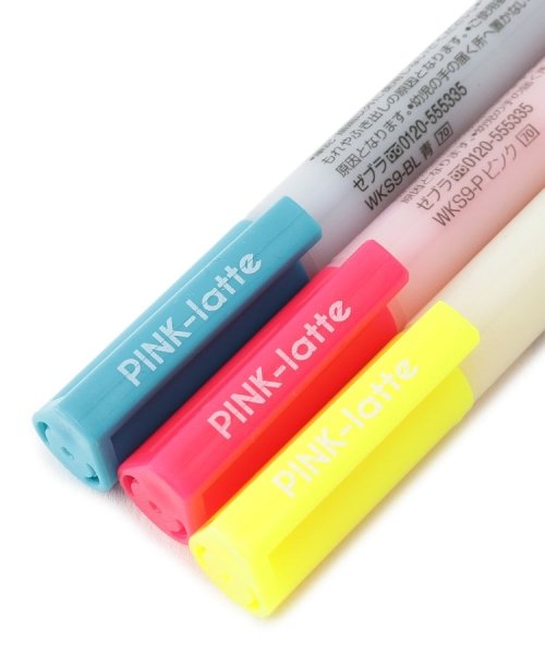 ゼブラ ピンクラテロゴ入り蛍光ペン3本set ピンク ラテ Pink Latte Magaseek