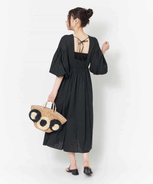 セール A V V Charme バックシャンボリュームスリーブロングワンピース アー ヴェ ヴェ A V V Magaseek