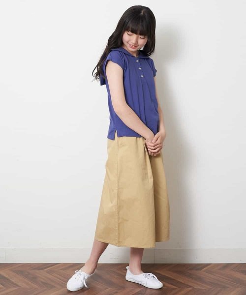 a.v.v(KID'S)(アー・ヴェ・ヴェキッズ)/[100－130]【接触冷感】セーラーカラーカットソー[WEB限定サイズ]/img07