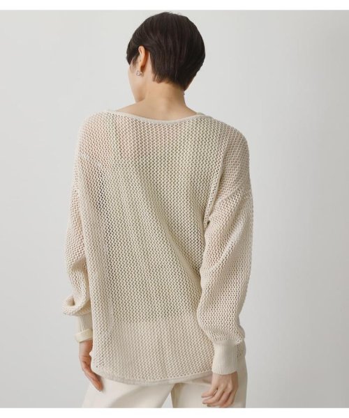 AZUL by moussy(アズールバイマウジー)/MESH KNIT SET TOPS/img01