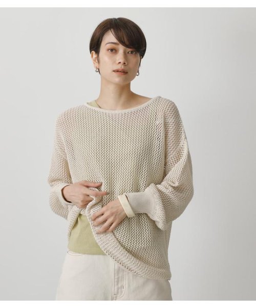 AZUL by moussy(アズールバイマウジー)/MESH KNIT SET TOPS/img02