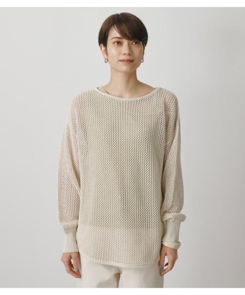 AZUL by moussy(アズールバイマウジー)/MESH KNIT SET TOPS/img04