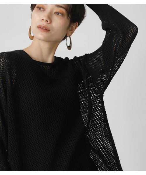 AZUL by moussy(アズールバイマウジー)/MESH KNIT SET TOPS/img11