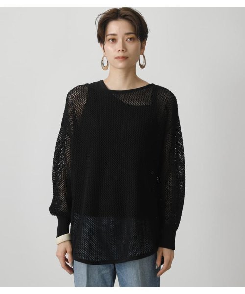 AZUL by moussy(アズールバイマウジー)/MESH KNIT SET TOPS/img13