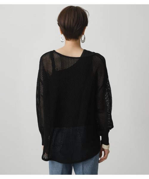 AZUL by moussy(アズールバイマウジー)/MESH KNIT SET TOPS/img15