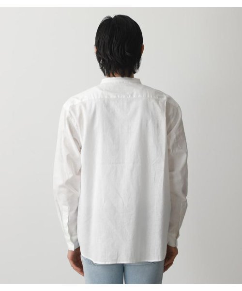 AZUL by moussy(アズールバイマウジー)/LINEN MIX NO COLLAR SHIRT/img06