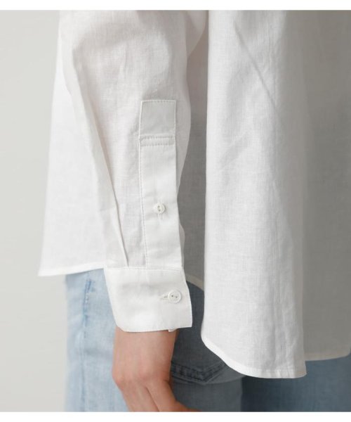 AZUL by moussy(アズールバイマウジー)/LINEN MIX NO COLLAR SHIRT/img09