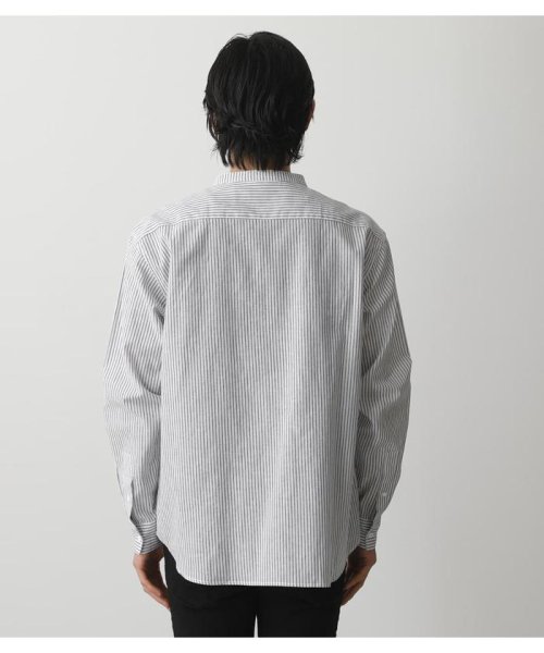 AZUL by moussy(アズールバイマウジー)/LINEN MIX NO COLLAR SHIRT/img15