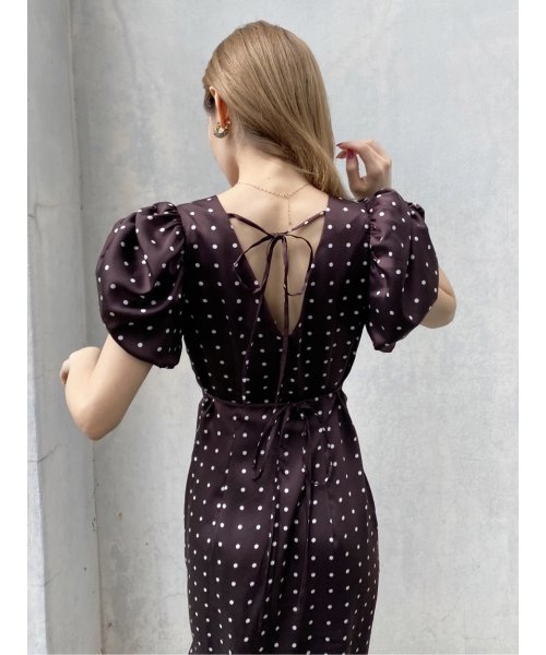 Sustainaギャザーパフスリーブドットワンピース レディースファッション 阪急百貨店公式通販 Hankyu Fashion