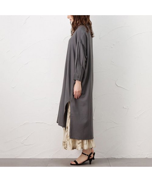 Navy ネイビー エアフリー7分袖ワンピース 132 4417 マックハウス レディース Mac House Women Magaseek