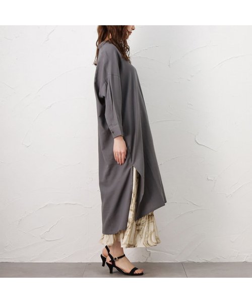 Navy ネイビー エアフリー7分袖ワンピース 132 4417 マックハウス レディース Mac House Women Magaseek