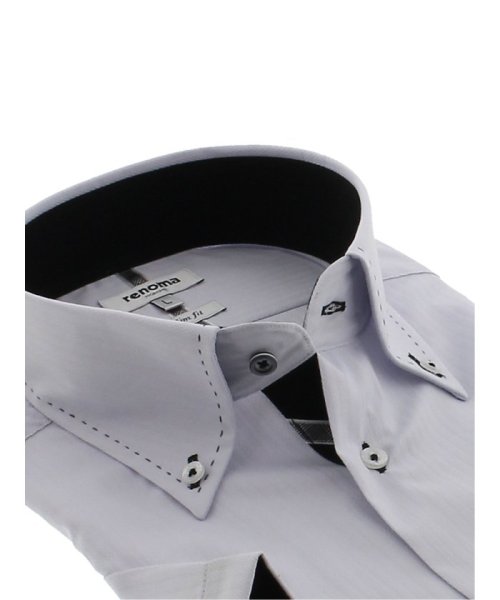 TAKA-Q(タカキュー)/アイスカプセル形態安定 スリムフィット ボタンダウン半袖シャツ/img01