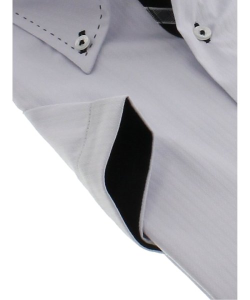 TAKA-Q(タカキュー)/アイスカプセル形態安定 スリムフィット ボタンダウン半袖シャツ/img02
