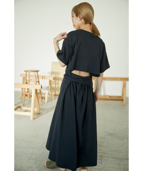 BLACK BY MOUSSY(ブラックバイマウジー)/back open dress/img01