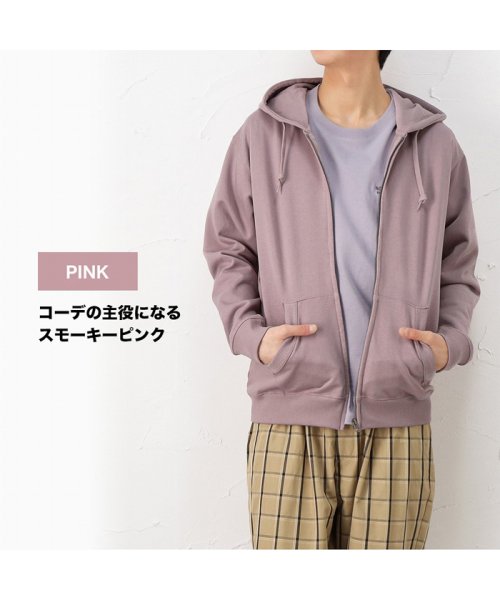 MAC HOUSE(men)(マックハウス（メンズ）)/NAVY ネイビー コットン裏毛ジップパーカー MH/03723FW/img37