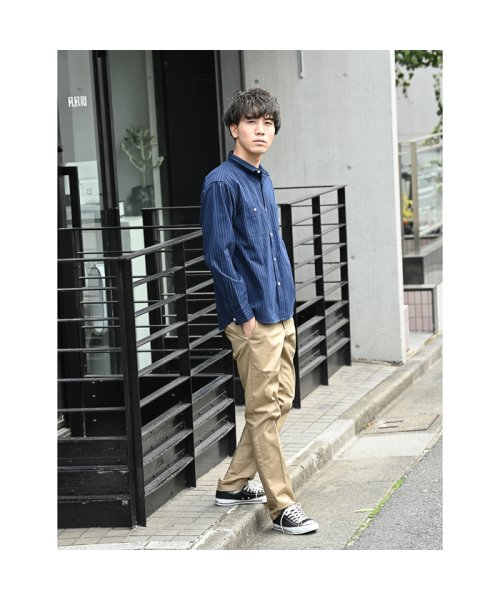 MAC HOUSE(men)(マックハウス（メンズ）)/Dickies ディッキーズ ストライプワークシャツ 1170－8401/img01